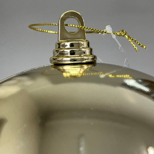 RAZ IMPORTS Shiny Ball Christmas Ornament Decor Plastic 10" Champagne 10461590