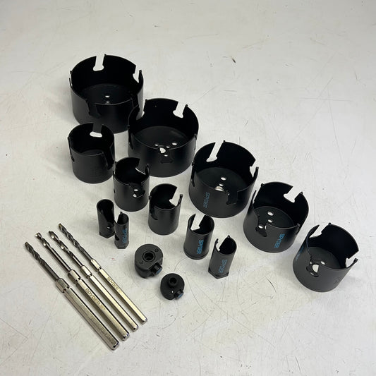 SPYDER Tct Hole Saw Kit Tungsten Carbide Tipped Clean Cuts 18 Pieces 600938