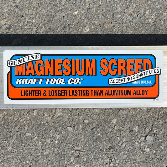 Z@ KRAFT TOOL CO. Magnesium Screed 14ft x 3-1/2” x 1-1/2” CC614