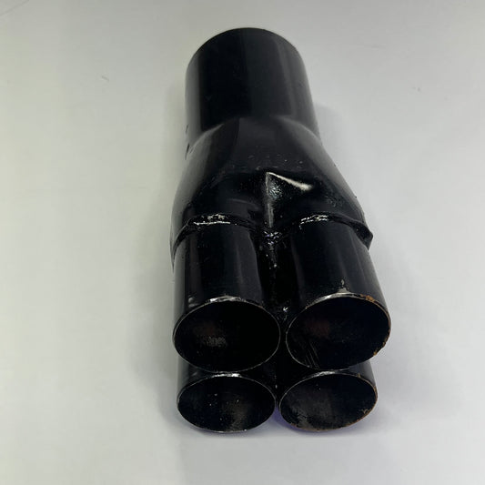 SCHOENFELD Steel Slip-On Collector 1-7/8 3-1/2" Outlet 9" Long Black SCHSO83541