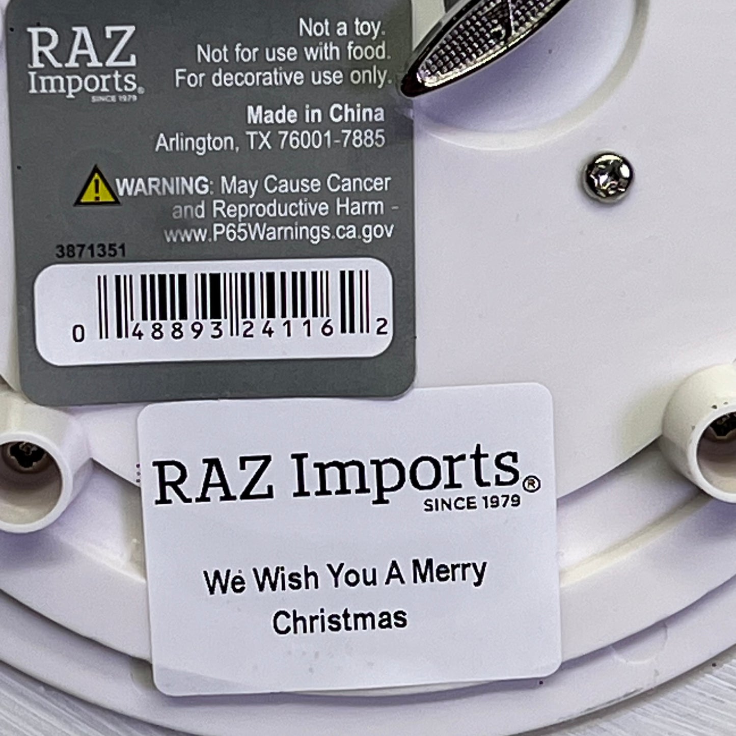 RAZ IMPORTS Animated Musical Tree W/ Train Christmas Decor 6.25" 3871351