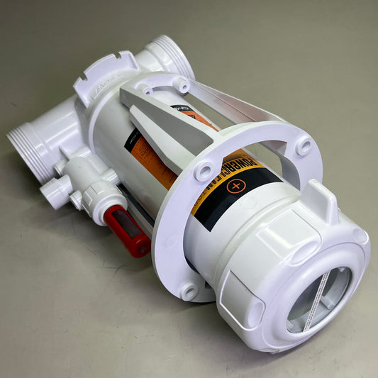 CMD Powerclean Tab Ultra In-line Chlorinator with Base w/ Clear Glass, White