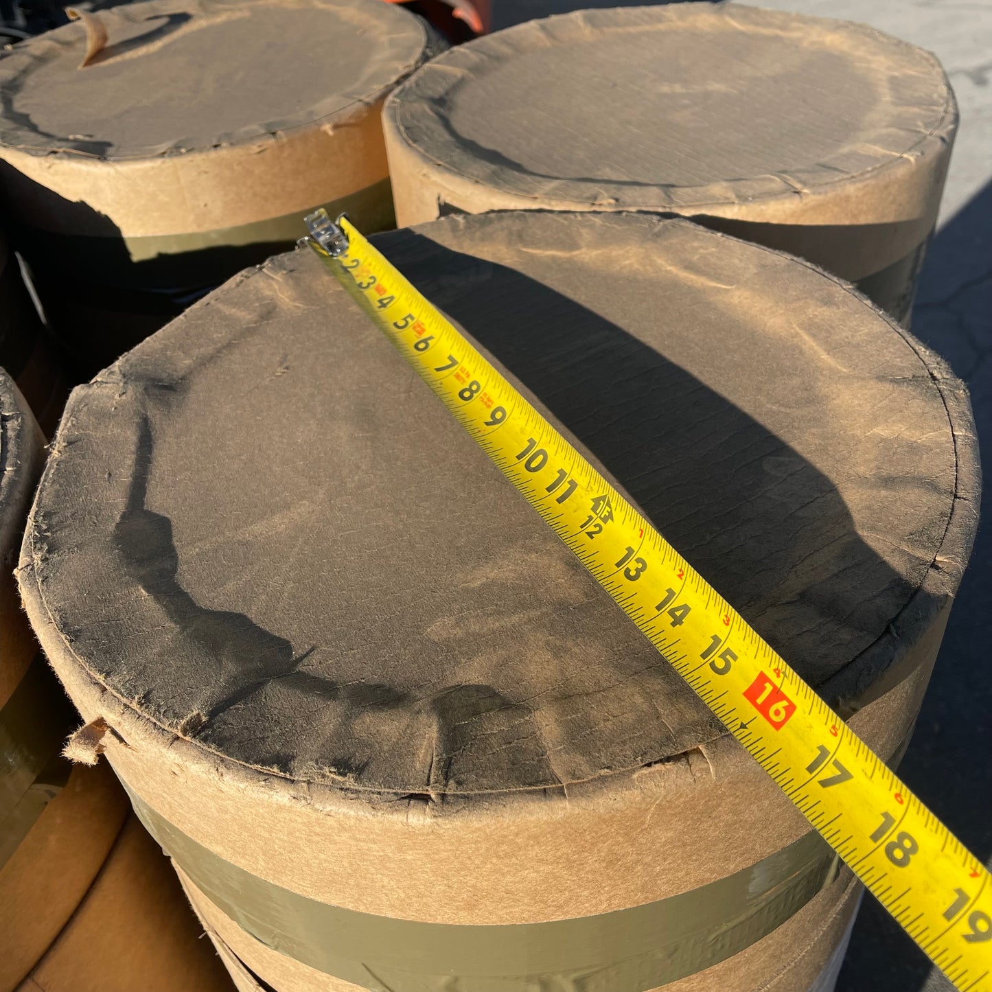 ZA@ Pallet of ENVIRO-PAK Fibre Drums 55” X 16” (AS-IS)