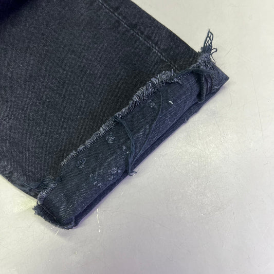 R13 Relaxed Distressed Boyfriend Jeans Made In Italy Women's Sz 24 Jake Black