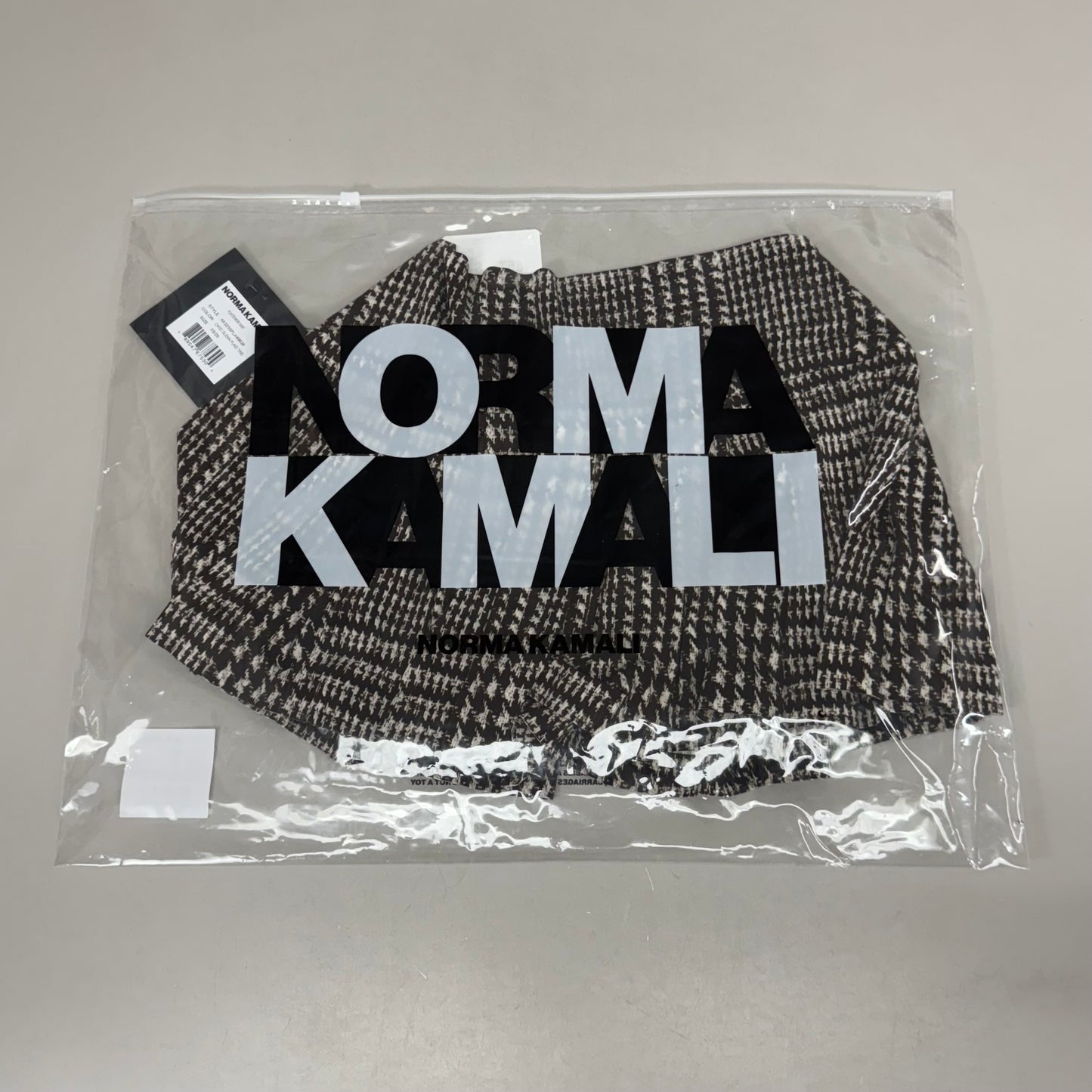 NORMA KAMALI Silky Jersey Pleated Micro Skirt Unlined Women's Sz S/32 Chocolate