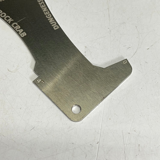 KETCH Crab Gauge/Church Key for Pacific Coast Anglers Silver AC8-004-080