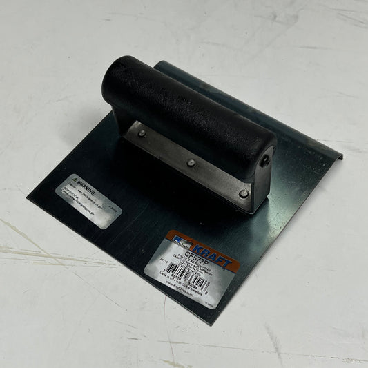 KRAFT TOOLS (2 PACK) Edger W/ Plastic Handle 6" x 6" 1/2"R Blue Steel CF577P