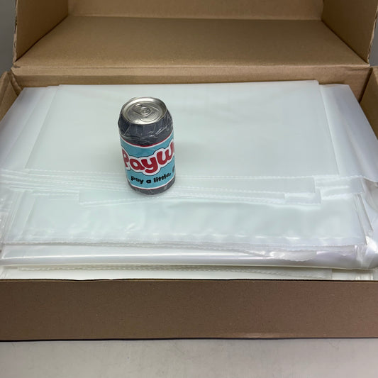 BERRY PLASTIC (120 Bags) Plastic Bags Sz 34 x 34 x 004, Clear J1492012