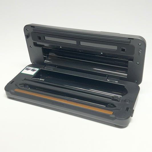 FLAVORTOWN Compact Vacuum Sealer 15"L x 6"W x 3"H Black FT-7000