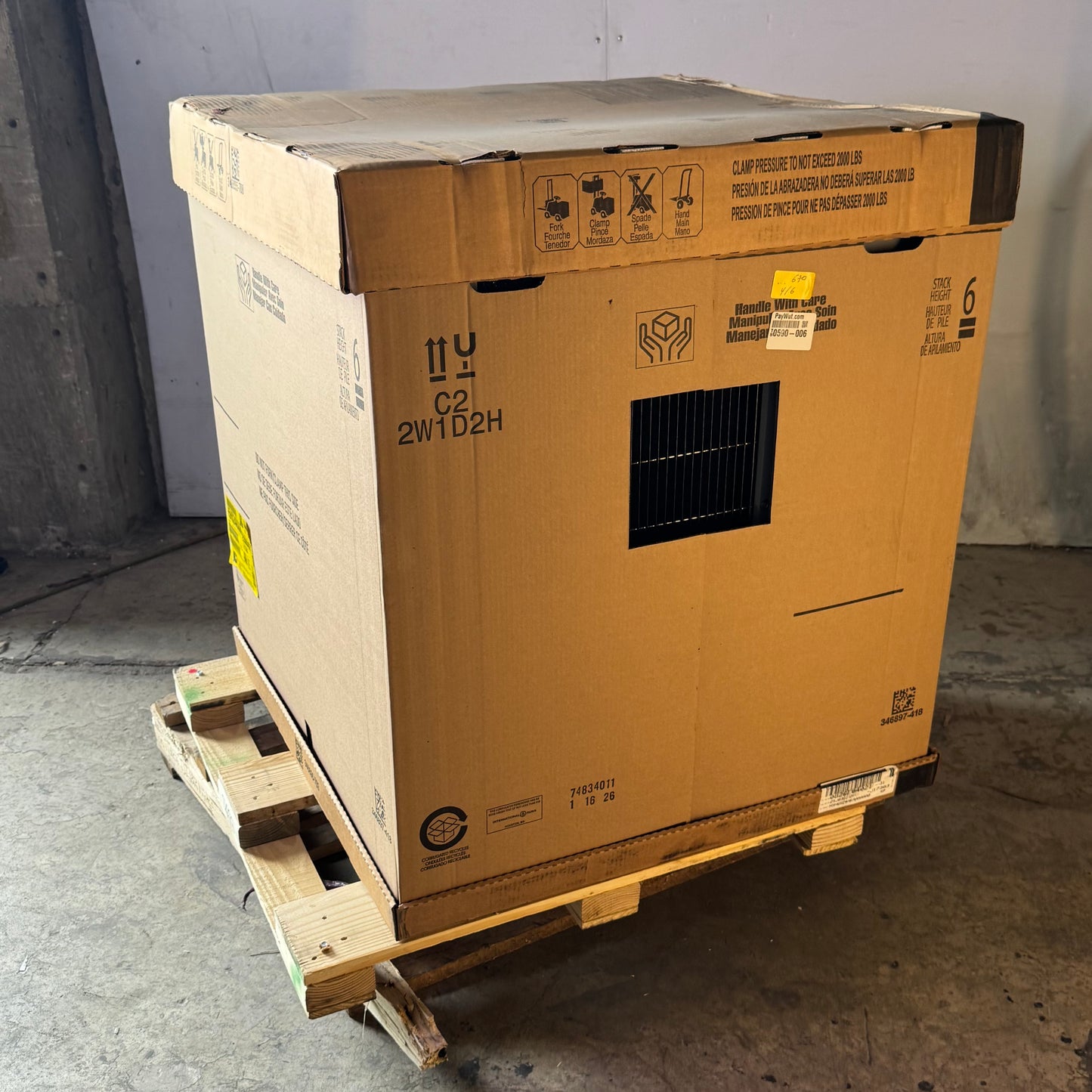 ICP 2 Ton Heat Pump Outdoor Unit 197/253V Sz 29"W x 29"L x 35.5"H, H5H6S24AKAAA