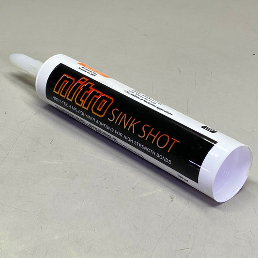 NITRO (2 PACK) Sink Shot High Tech Ms Polymer Adhesive 9.8 oz White 28224TA