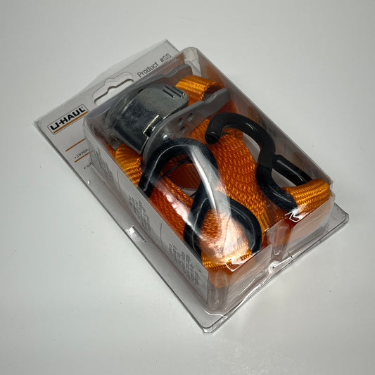 ZA@ UHAUL (2 PACK) Sport Strap 10' Long 1,500lb Break Strength Orange #SS
