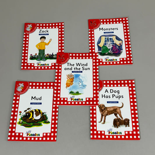 JOLLY PHONICS Readers Level 1, Complete Set (in Print Letters)