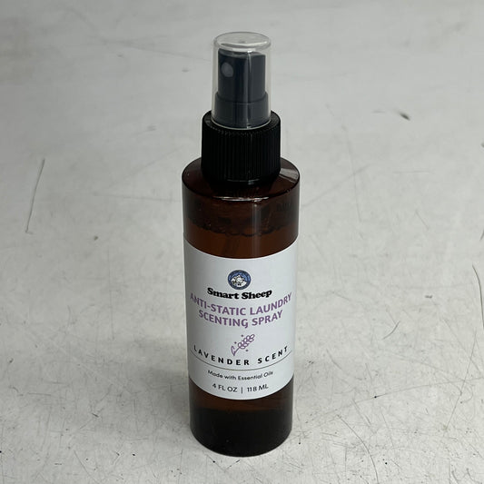 SMART SHEEP (2 PACK) Anti-Static Lavender Scent Spray W/ Essential Oils 4 fl oz