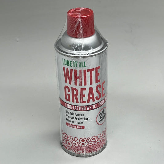LUBE-IT ALL (2 PACK) Long Lasting Premium White Lithium Grease 11oz WG16