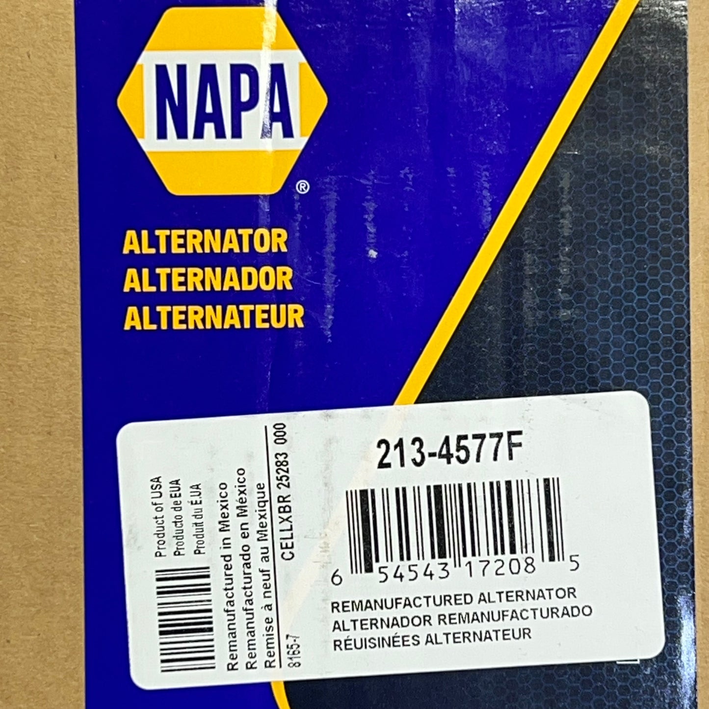 NAPA Remanufactured Alternator Standard 105 a for Chevrolet & GMC 2134577F