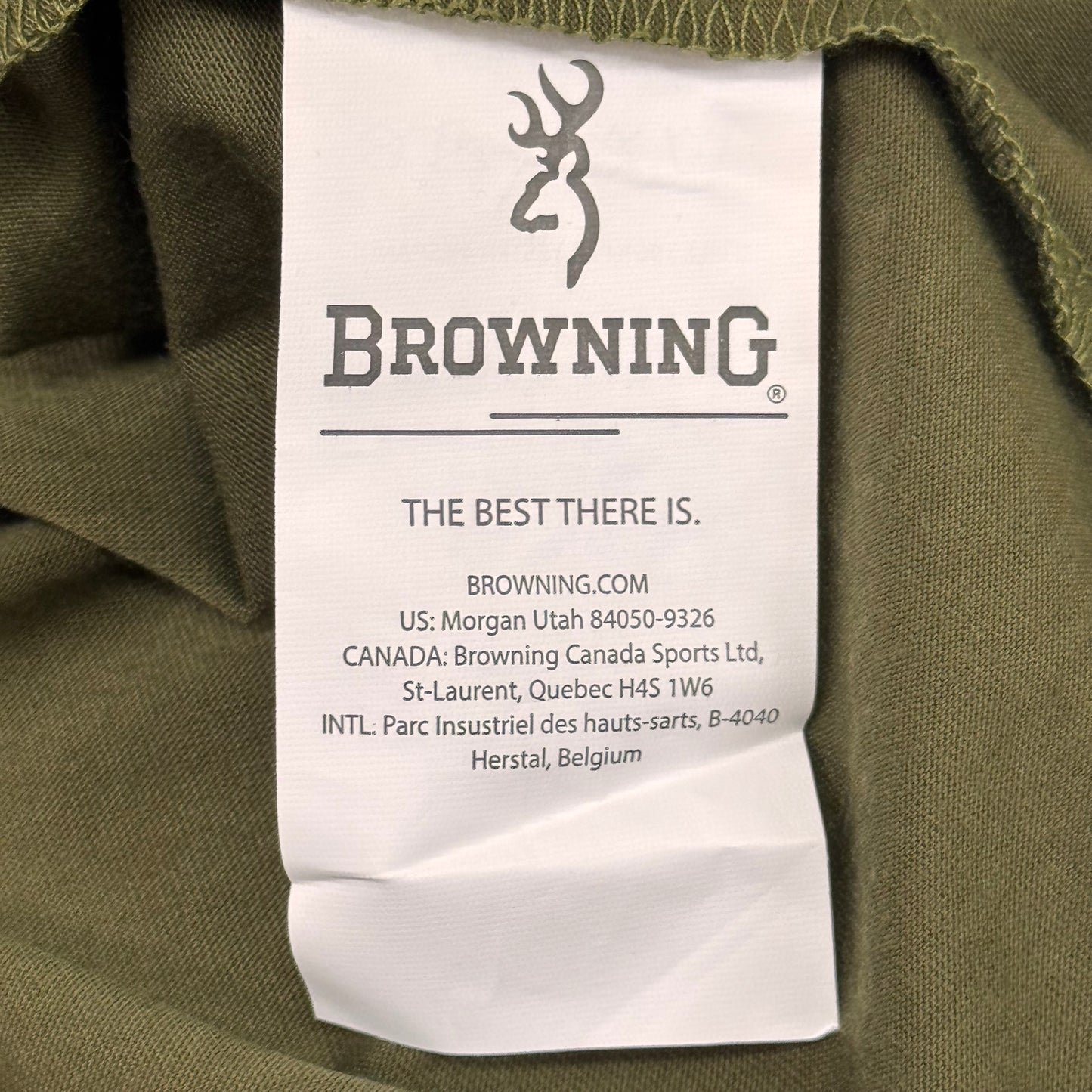 BROWNING Whitetail Camp Short Sleeve Shirt Men's SZ XL Forest Green 3014786404