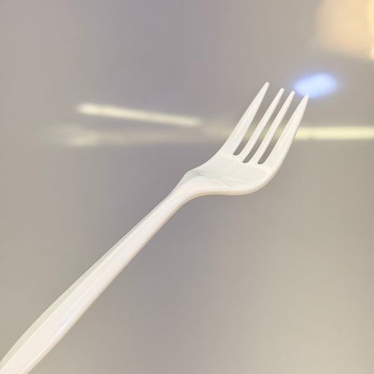 ZA@ NETCHOICE (Box Of 1000) White Fork Medium Weight Polypopylene 406010