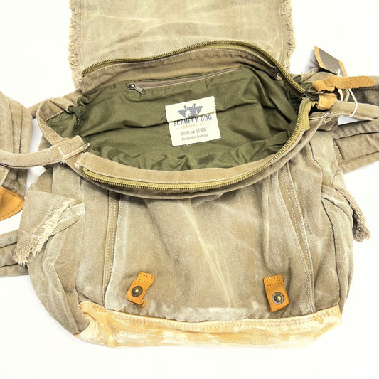 SCRUFFY DOG Vintage Messenger Bag for Men & Women 13"W x 13"H x 5"L SD3MBC001