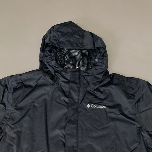 COLUMBIA Reflective Detail Hikebound Jacket Boys Youth Sz XL Black SB6647-010
