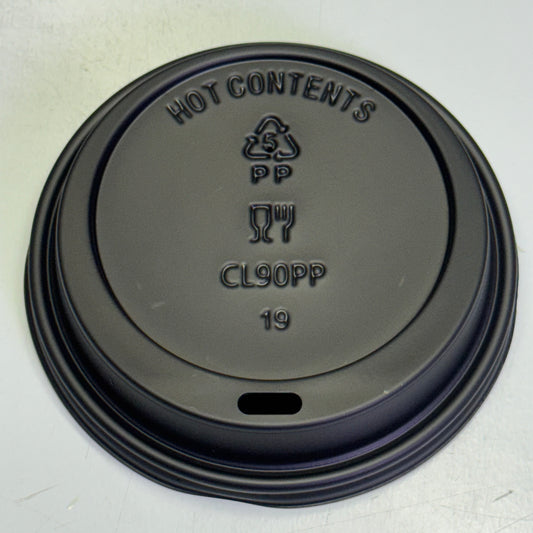 EPOCH COFFEE (2000 Lids) Coffee Cups Lids 16 oz Black PO-AN1816