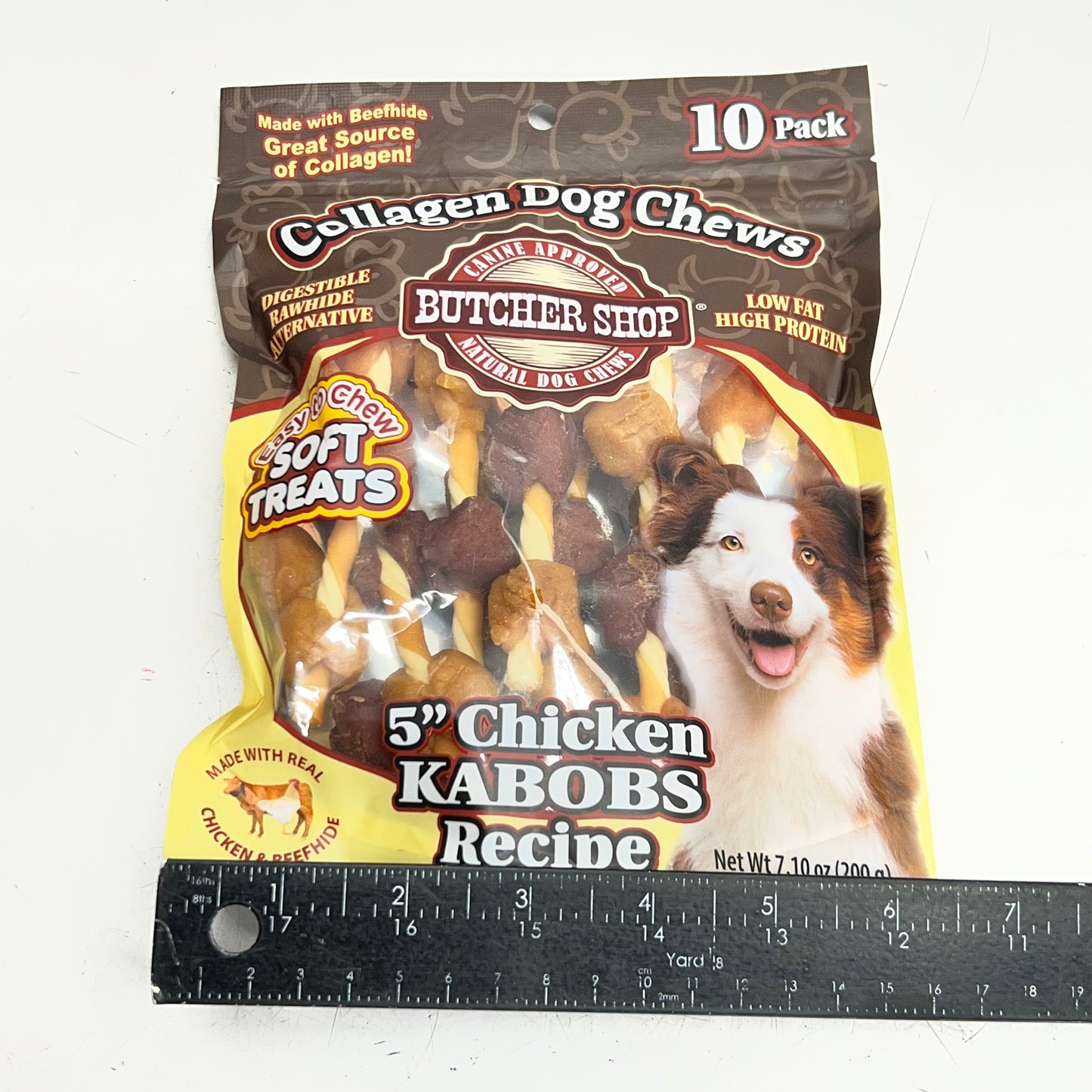 BUTHER SHOP (2 PACK) Natural Dog Chews 5" Chicken Kabobs Recipe 7.10 oz 017838 BB 12/27