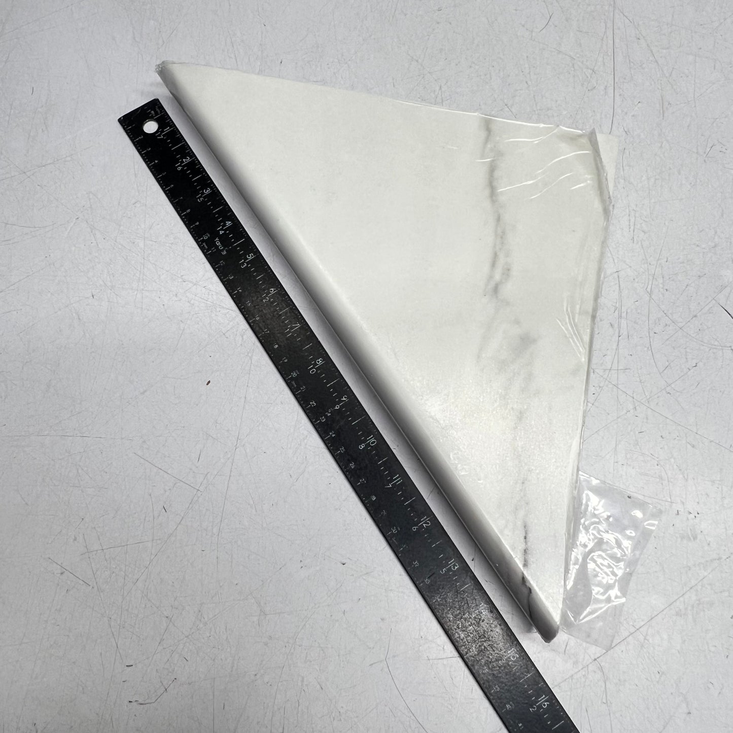 CLEARWATER SHOWER BATH Floating Shower Shelve 15" Faux Marble Azzurra Bay