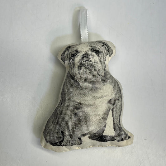 BRODERPRESS (3 PACK) Hand Silkscreened Dog Ornaments 3.5"x5" Black & White
