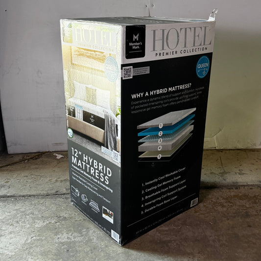 MEMBER'S MARK Hotel Premier Memory Foam Queen Mattress Medium/Firm White