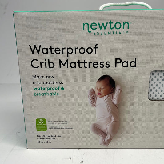 NEWTON Waterproof Crib Mattress Pad Fits All Standard Sz 52" x 28" White BO52A