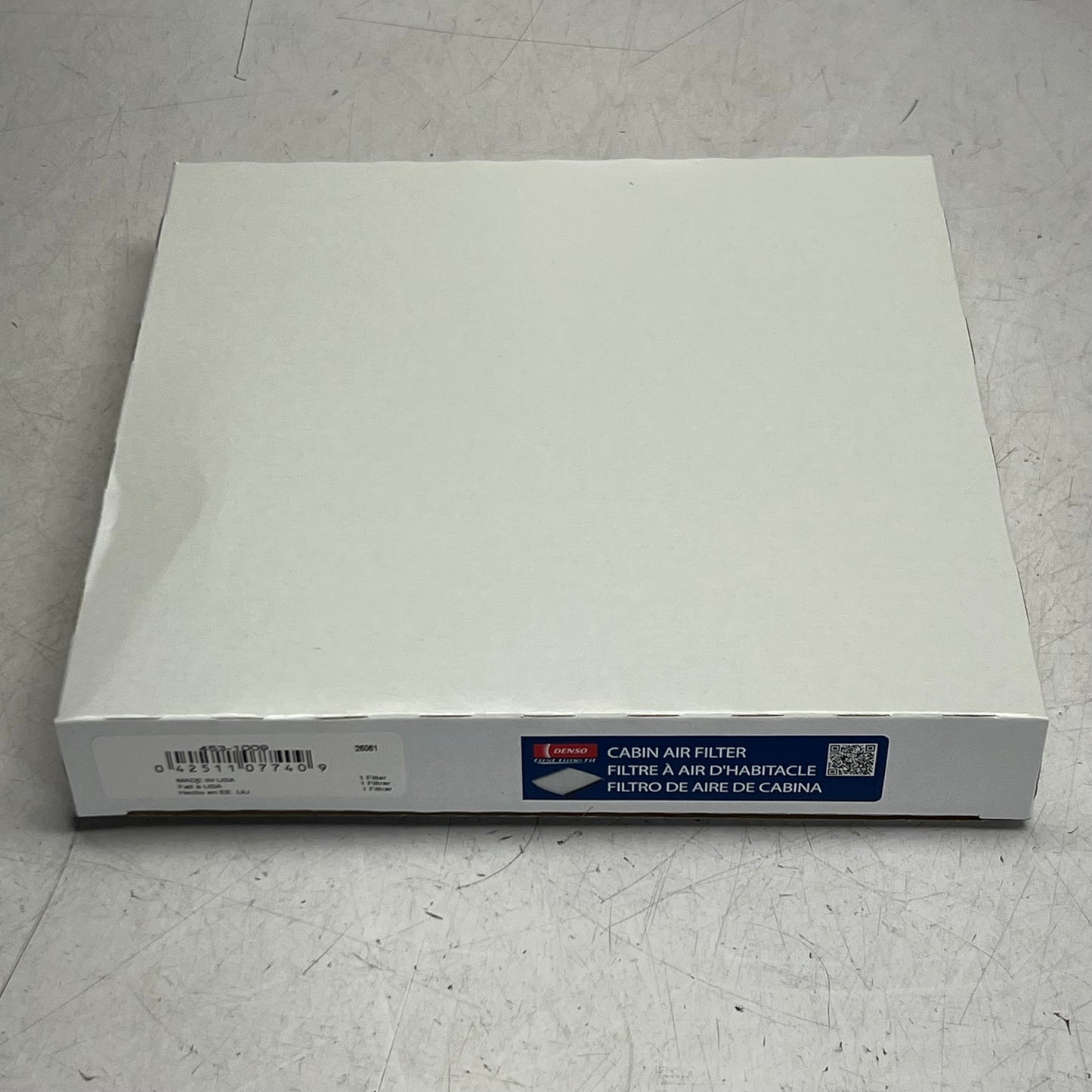 DENSO Cabin Air Filter 8"W x 8.5"L Grey 453-1009