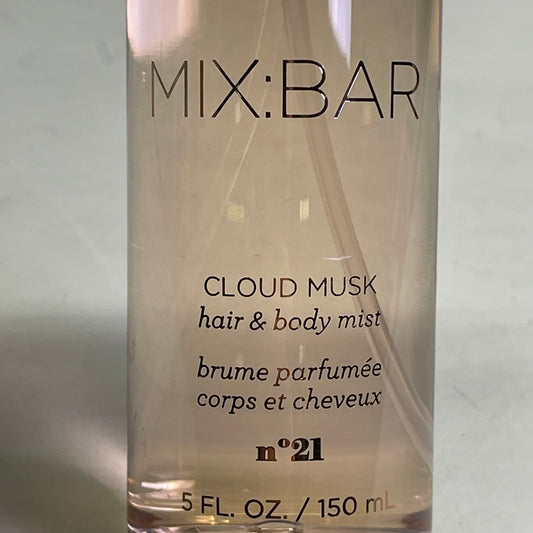 MIX:BAR (2 PACK) Hair & Body Mist Cloud Musk 5 fl oz each Clear 052-05-6812