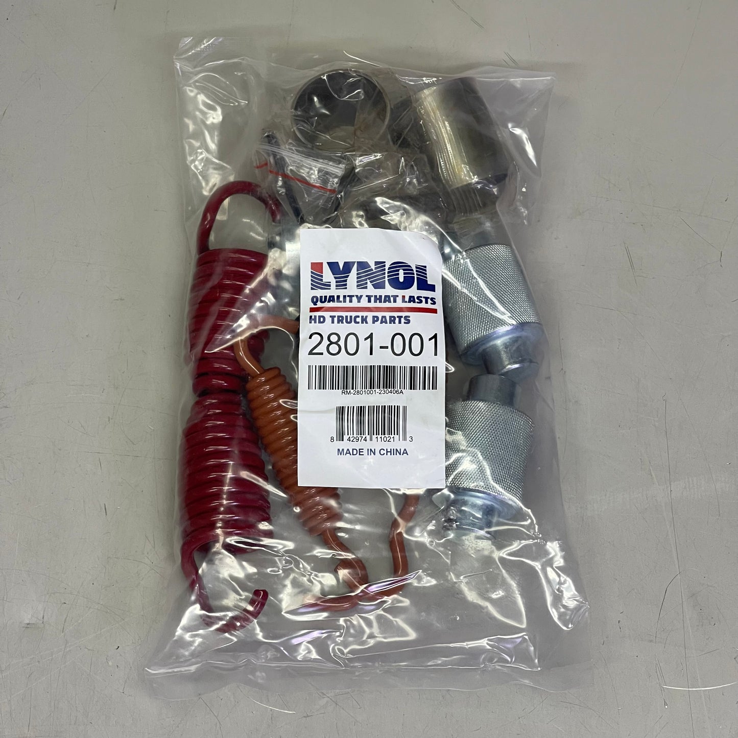 LYNOL Truck HD Air Brake Hardware Kit Steel & Red 2801-001