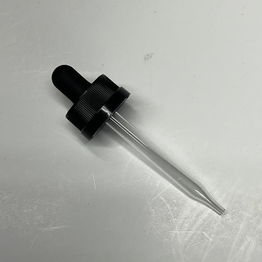 ZA@ (1400 PACK) Large Case Plastic Eye Dropper No Graduated 3.5" L Black
