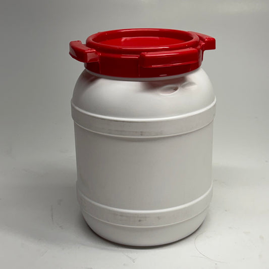 CURTEC White HDPE Plastic Poly Drum – 6.05L (1.6 Gal)