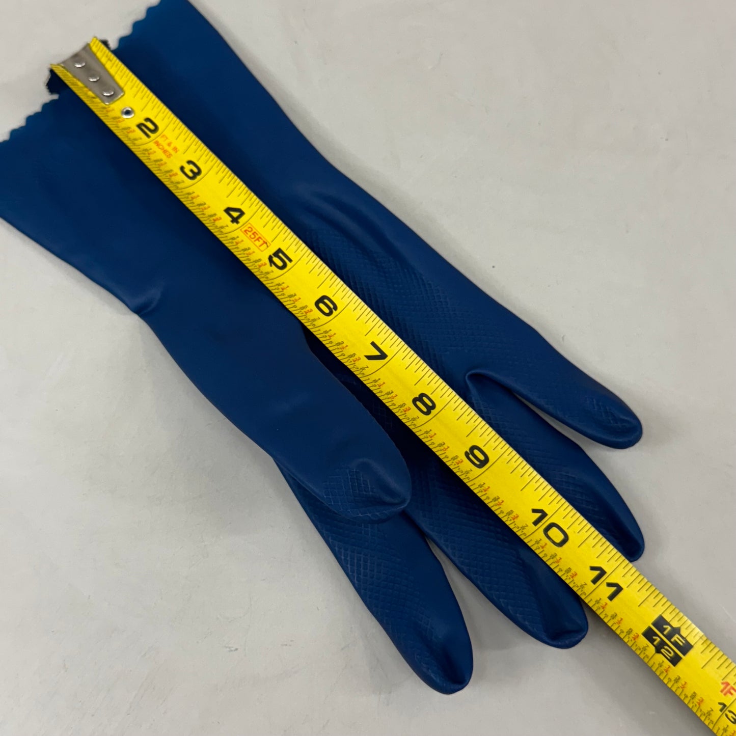 SAFETY ZONE (2 Pack, 24 Gloves) Unlined Latex Canner Gloves Small Blue