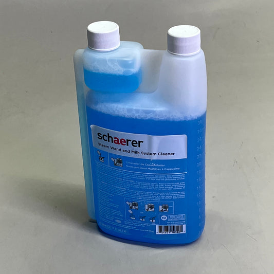 SCHAERER (2 PACK) Steam Wand And Milk System Cleaner OEM 1 L Blue 12-MAB