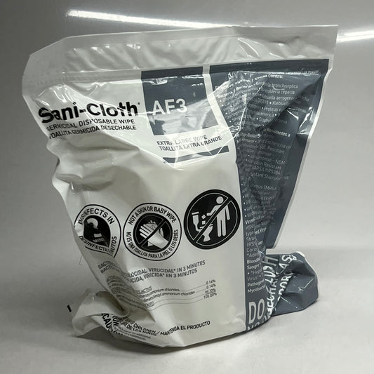PDI (2 PACK, 160 WPES EACH) AF3 Sani-cloth Germicidal Disposable Wipes Sz Extra Large BB 07/27