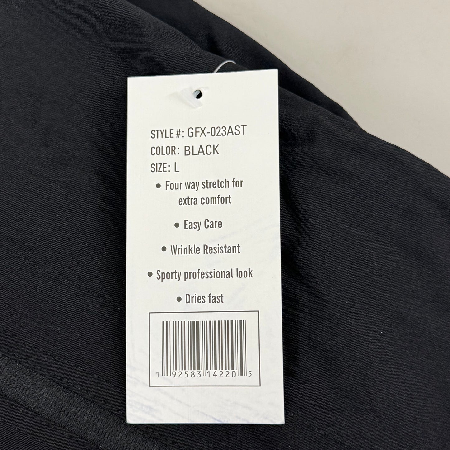 GREEN TOWN 4 Flex Scrubs Jumpsuit Cinch In Waist Women's Sz L Black GFX-023AST