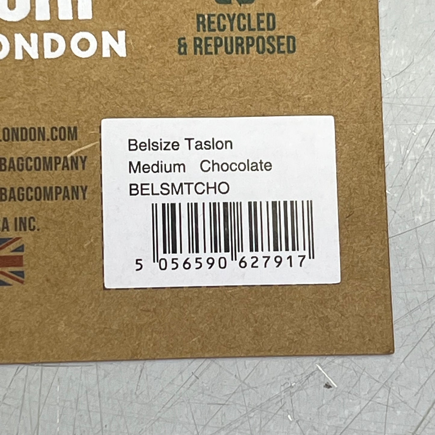 ORI LONDON Belsize Bag Made From Talson Material Medium Chocolate BELSMTCHO