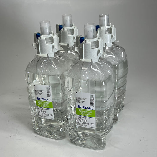 SLOAN (4 PACK) Esd-325 Green Certified Foam Soap 1.5L Bottles Clear 03460004