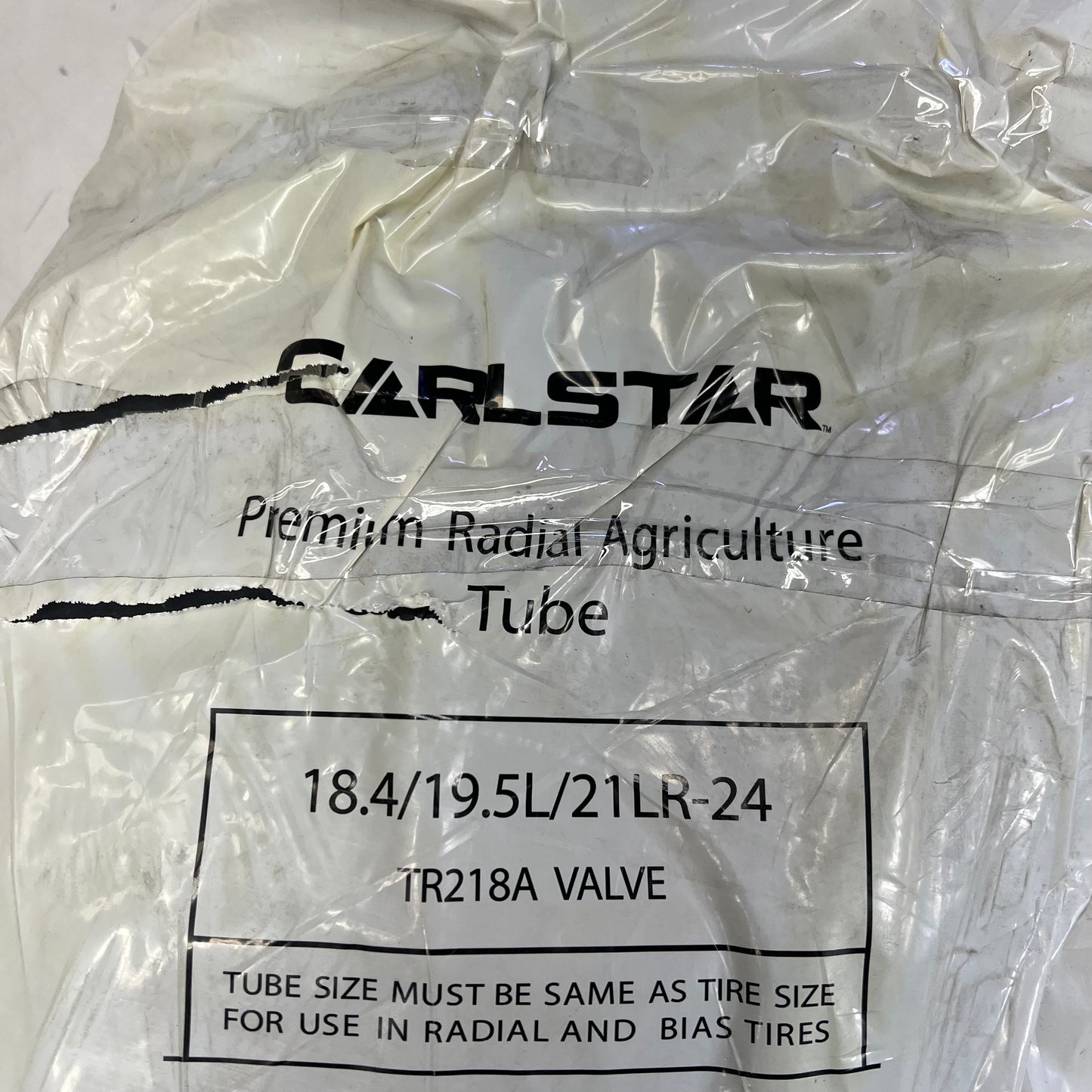 CARLSTAR Premium Radial Agriculture Tire Tube 18.4/19.5L/21LR-24 Black 323770
