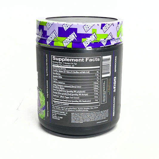 REDCON1 Pre-Workout, Sour Gummy Bear 20 Serving 10.37 oz BB 11/28