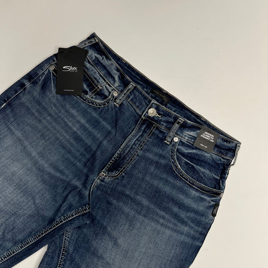 SILVER JEANS CO. Grayson Classic Fit Straight Leg Jean Men's Sz 34/30 Indigo