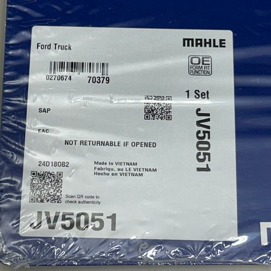 MAHLE Engine Timing Cover Gasket Replacement Parts For Ford JV5051