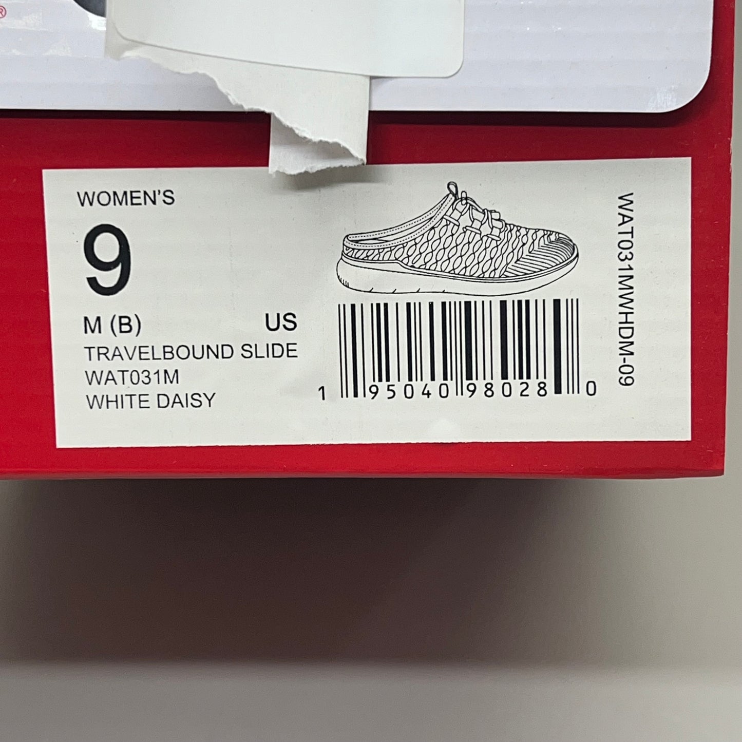 PROPET Travel Bound Slide Remove Footbed Women's Sz 9 M(B) White Daisy WAT031M