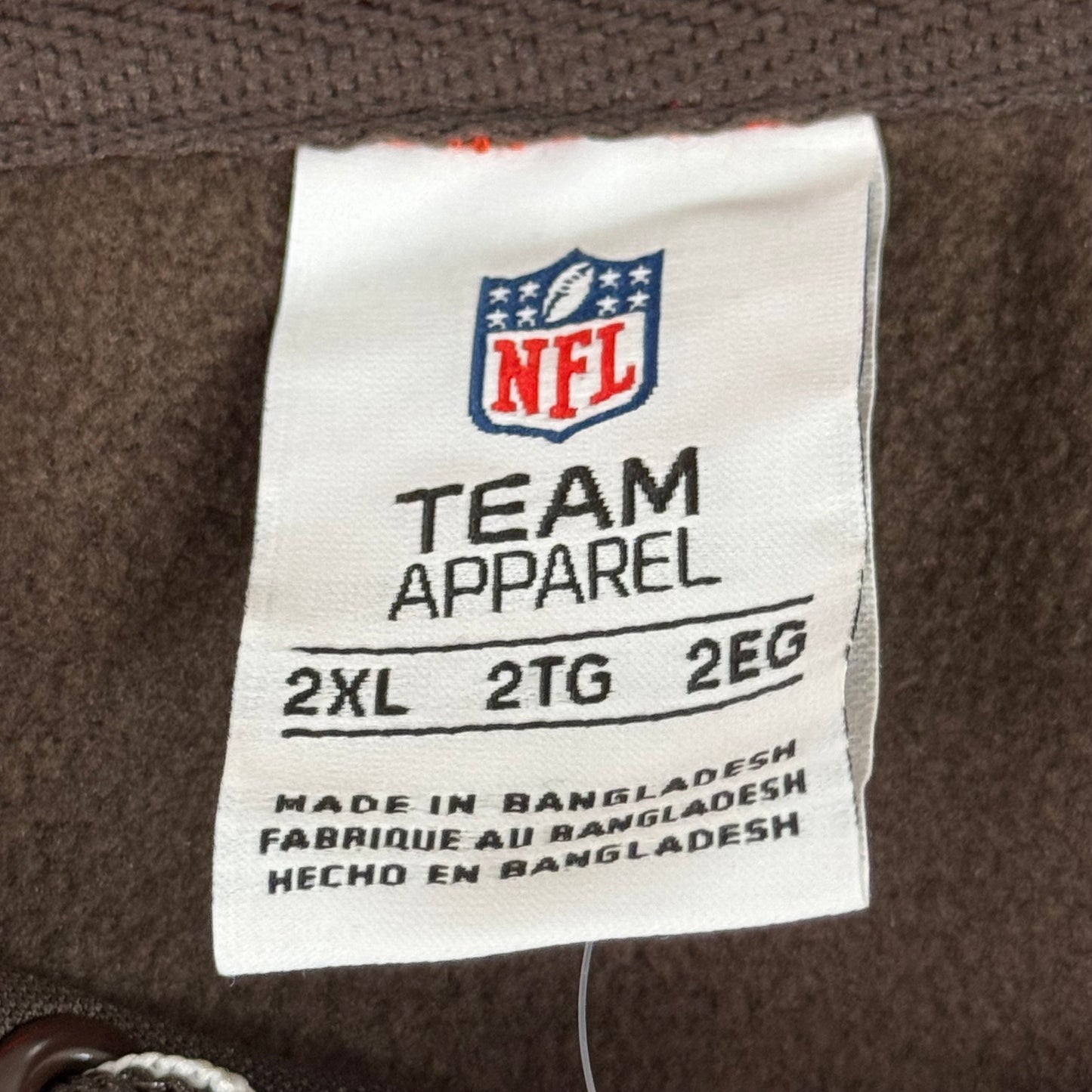 NFL Cleveland Browns Hoodie AFG North Sweatshirt Pullover XXL Brown 1802967 Football