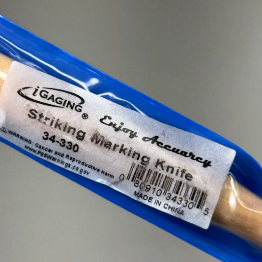 iGAGING (2 PACK) Premium Marking Knife 5" Hardwood Handle 1.5" Double Edge Blade
