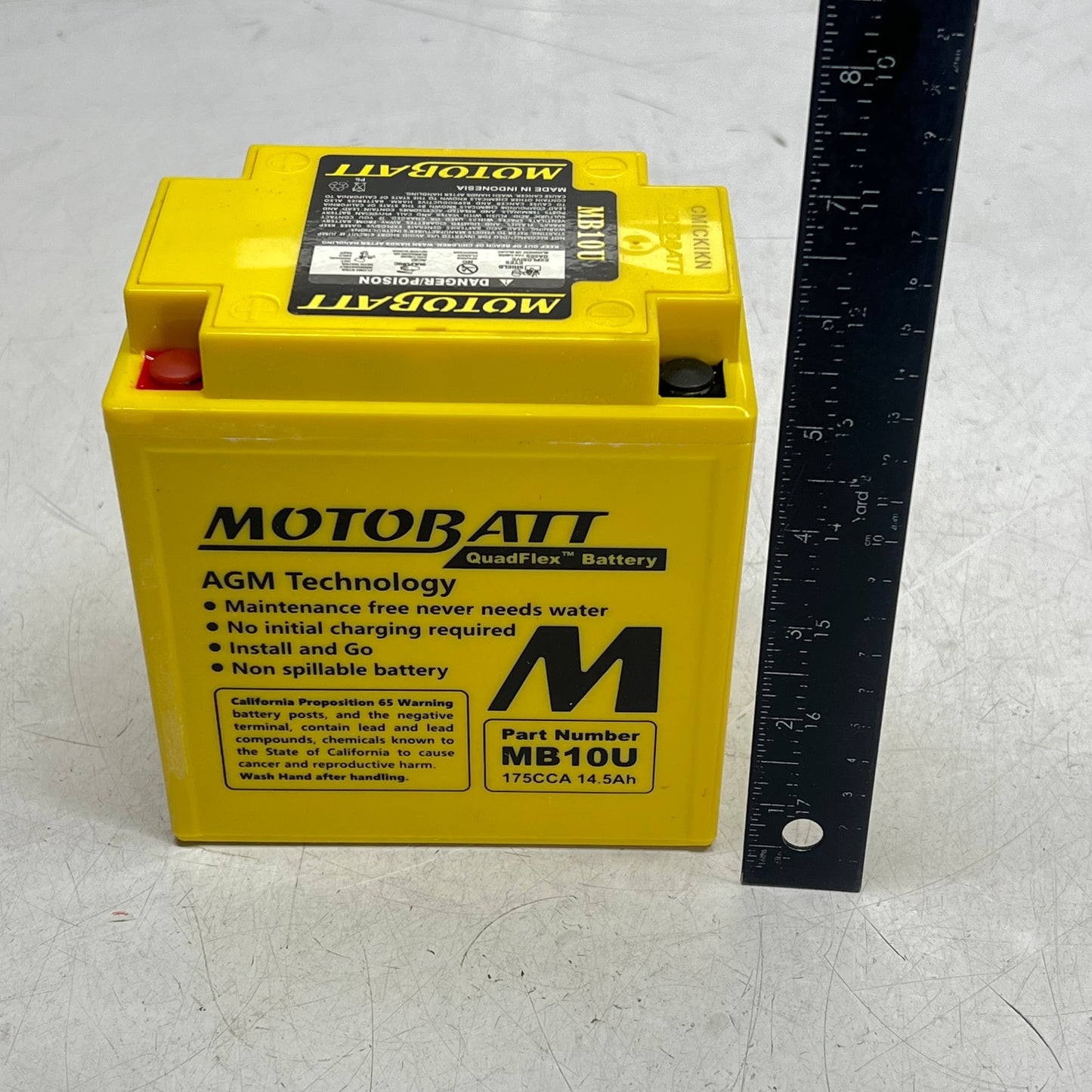 MOTOR BATT Quadflex Patented 4 Terminal Battery 12V 238 Amp MCA MB10U