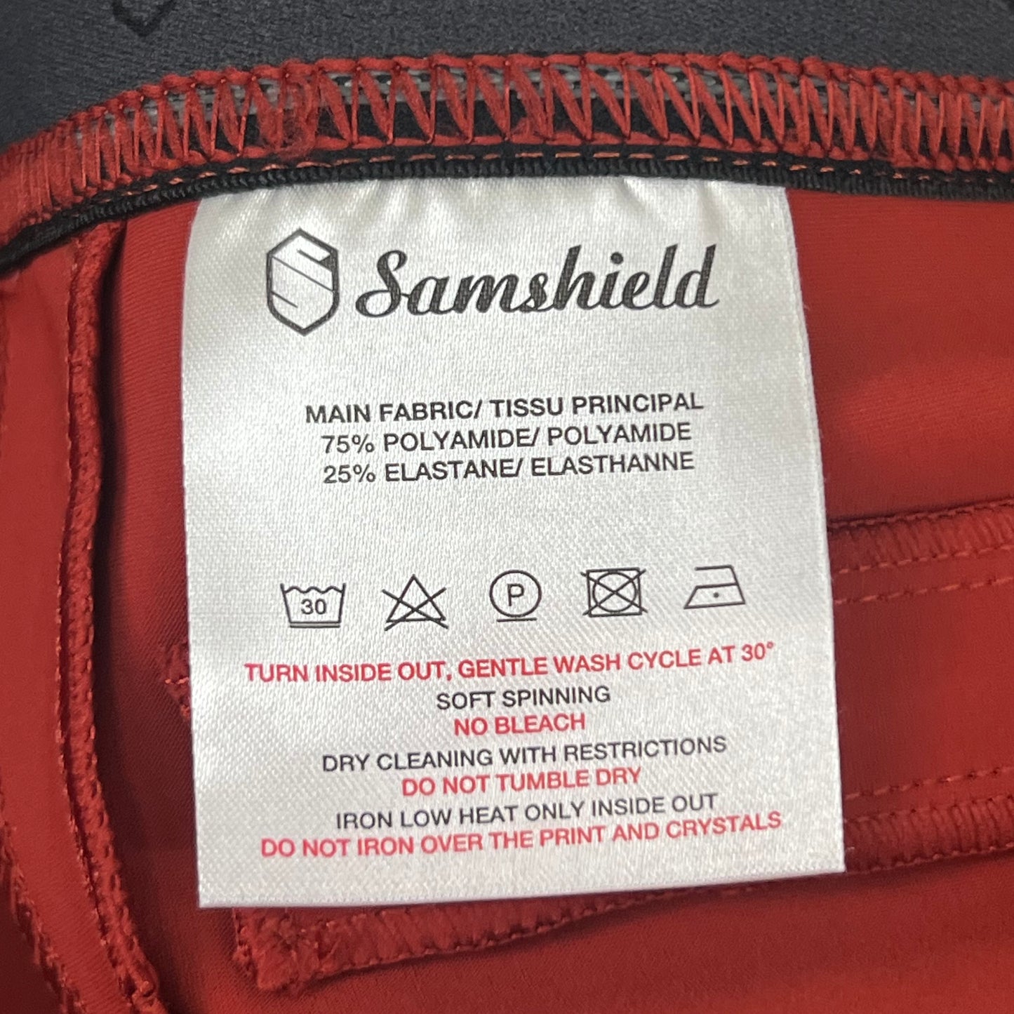 SAMSHIELD Sakina Equestrian Pants Women's Sz US 26, UK 8, FR 36 Persian Red
